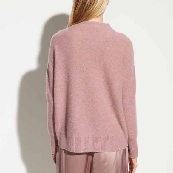 Vince Sweater Womens Small Boiled Cashmere Funnel Neck Pullover - Picture 11 of 11